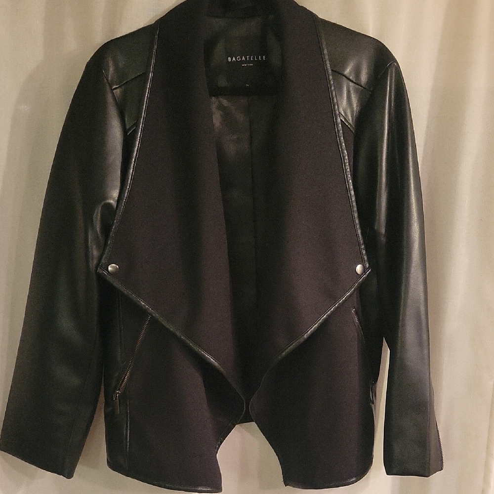 Bagatelle Women's Black Leather Jacket